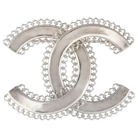 silver chanel brooch|most popular Chanel brooch.